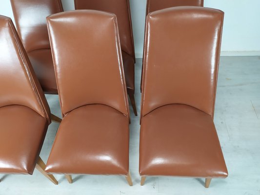 Leatherette Chairs, Set of 8-EAD-1029407