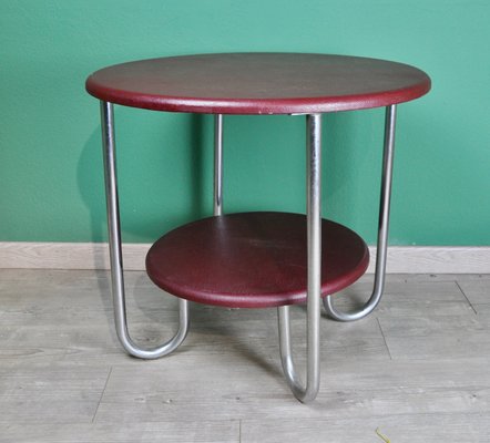 Leatherette Side Table, 1960s-ROJ-604212