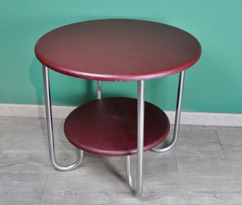 Leatherette Side Table, 1960s-ROJ-604212