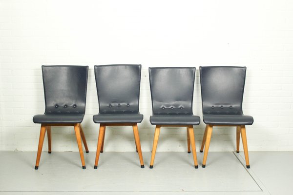 Leatherette Swing Model Dining Chair by Cor Van Os Culemborg, 1960s, Set of 6-ZA-1088002