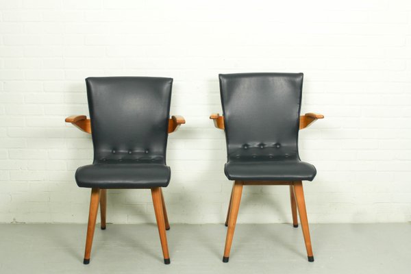 Leatherette Swing Model Dining Chair by Cor Van Os Culemborg, 1960s, Set of 6-ZA-1088002