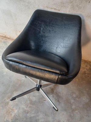 Leatherette Swivel Chair, 1970s-ZQS-1442113