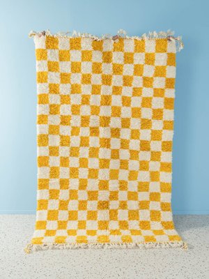 Lemon Check II Berber Rug, 2010s-GPP-1415157