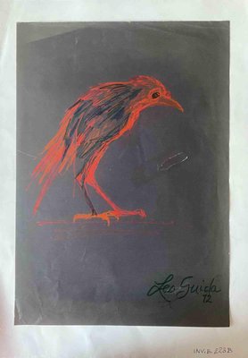 Leo Guida, Eagle and Crow, Original MIxed Media, 1970s-ZCI-1379219