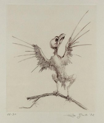 Leo Guida, Flight, Original Etching, 1972-ZCI-1379112