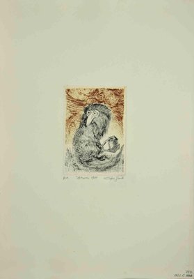 Leo Guida, Lemur, Original Etching, 1970s-ZCI-1379225