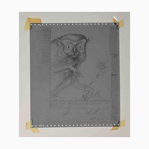 Leo Guida, Lemur, Original Pencil Drawing, 1971-ZCI-1379322