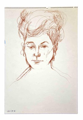 Leo Guida, Portrait, Original Drawing, 1970s-ZCI-997312