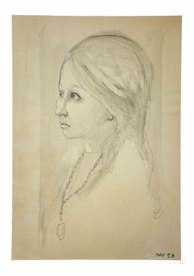 Leo Guida, Portrait, Original Drawing, 1970s-ZCI-994744