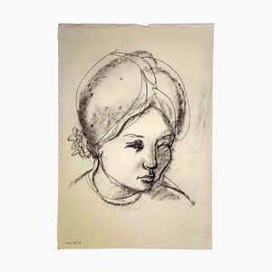 Leo Guida, Portrait, Original Drawing, 1970s-ZCI-994750