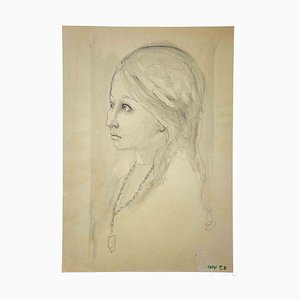 Leo Guida, Portrait, Original Drawing, 1970s-ZCI-994744