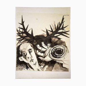 Leo Guida, Portrait, Original Etching, 1970s-ZCI-993300