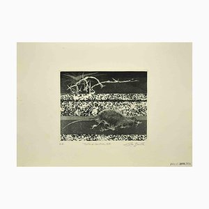 Leo Guida, Rat at the Border, Original Etching, 1971-ZCI-1379236