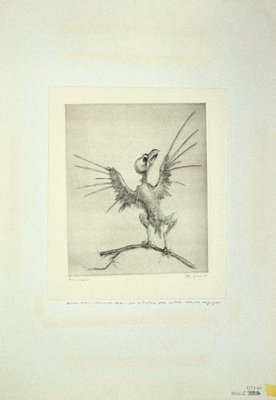 Leo Guida, The Bird, Original Etching, 1972-ZCI-890968