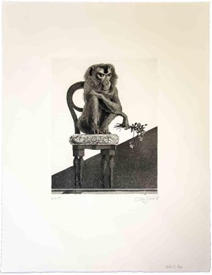 Leo Guida, The Monkey, Original Etching, 1972-ZCI-1379167