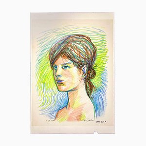 Leo Guide, Portrait, 1970, Original Drawing-ZCI-987376