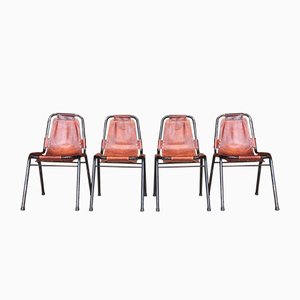 Les Arcs Chairs by Charlotte Perriand, 1950s, Set of 4-WSA-831315