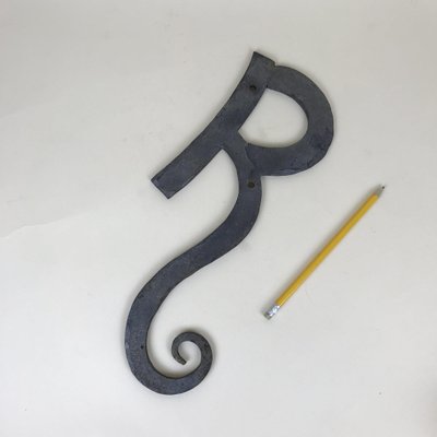 Letter R with Wrought Iron Curl, 1970s-YNA-656153