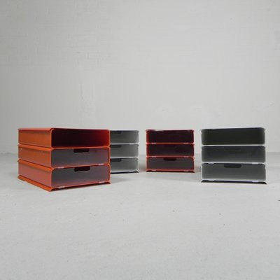 Letter Trays by Giugiaro for Lavatelli, 1970s, Set of 12-TL-1793744