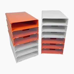 Letter Trays by Giugiaro for Lavatelli, 1970s, Set of 12-TL-1793744