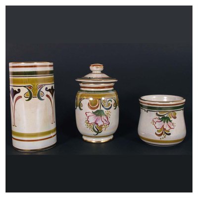 Liberty Ceramic & Porcelain Jars from Gialletti CP, 1930s, Set of 3-NJV-849721