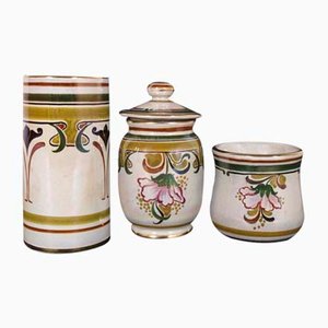 Liberty Ceramic & Porcelain Jars from Gialletti CP, 1930s, Set of 3-NJV-849721