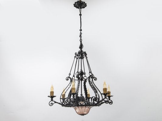 Liberty Chandelier by Alessandro Mazzucotelli, 1890s-XSC-1377055