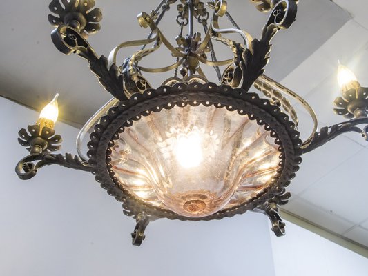 Liberty Chandelier by Alessandro Mazzucotelli, 1890s-XSC-1377055