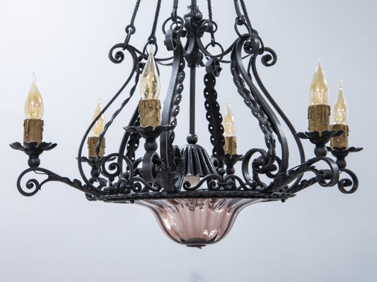 Liberty Chandelier by Alessandro Mazzucotelli, 1890s-XSC-1377055