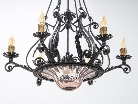 Liberty Chandelier by Alessandro Mazzucotelli, 1890s-XSC-1377055