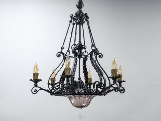 Liberty Chandelier by Alessandro Mazzucotelli, 1890s-XSC-1377055