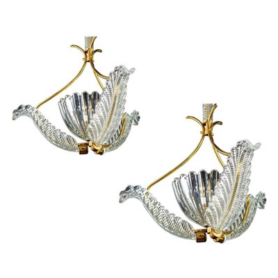 Liberty Pendants or Lanterns by Ercole Barovier, 1940s, Set of 2-MBH-1031723