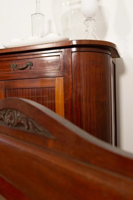 Liberty Sideboard in Oak Veneered Walnut with Mirror, 1930s-EBW-2018354