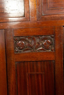 Liberty Sideboard in Oak Veneered Walnut with Mirror, 1930s-EBW-2018354