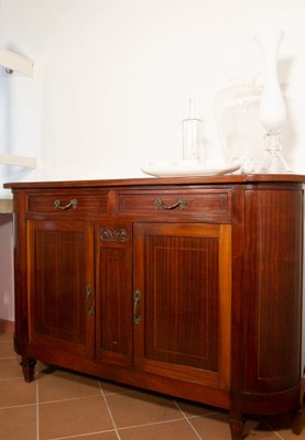 Liberty Sideboard in Oak Veneered Walnut with Mirror, 1930s-EBW-2018354