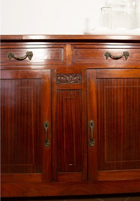 Liberty Sideboard in Oak Veneered Walnut with Mirror, 1930s-EBW-2018354