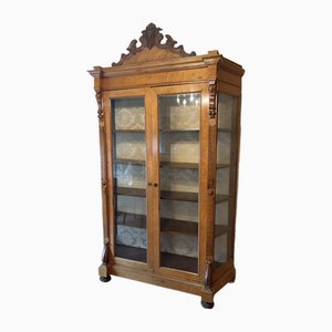 Liberty Trapezoidal Showcase in Walnut Wood, 1900s-OLY-1737361