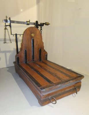 Libra Iron, Brass and Wood Bench by Leonardo Bertani, Italy, 1800s-ERB-883851