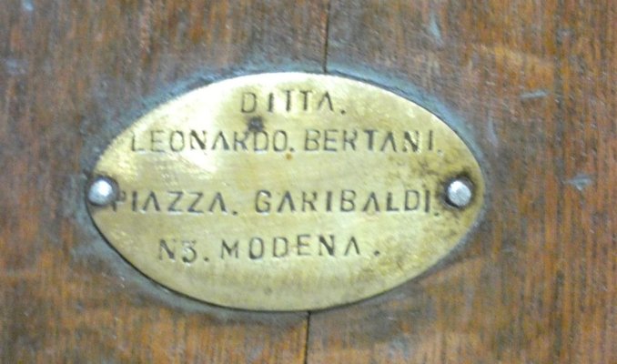 Libra Iron, Brass and Wood Bench by Leonardo Bertani, Italy, 1800s-ERB-883851