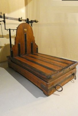 Libra Iron, Brass and Wood Bench by Leonardo Bertani, Italy, 1800s-ERB-883851