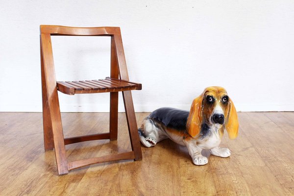 Life-Size Ceramic Basset Hound, 1970s-BQF-932050