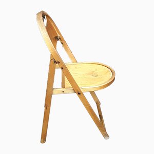 Light Beechwood Collapsible Side Chair, 1960s-HOI-842288