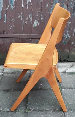 Light Beechwood Side Chair from Casala, 1960s-HOI-842282