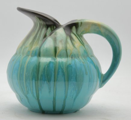 Light Blue Drop Glaze Ceramic Pitcher, Belgium-MJY-1148761