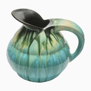 Light Blue Drop Glaze Ceramic Pitcher, Belgium-MJY-1148761