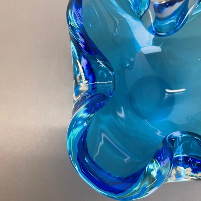 Light Blue Murano Glass Bowl or Ashtray, Italy, 1970s-QZ-1146315