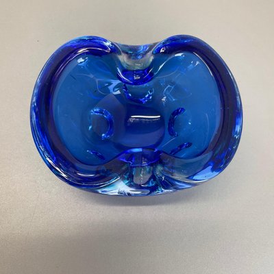 Light Blue Murano Glass Bowl or Ashtray, Italy, 1970s-QZ-1448600