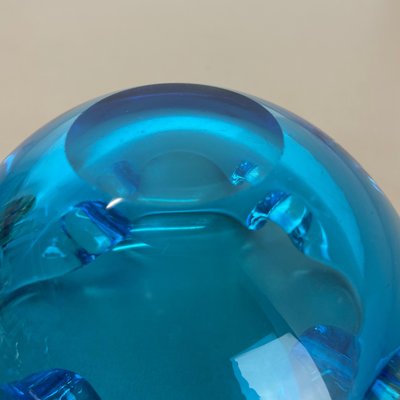 Light Blue Murano Glass Bowl or Ashtray, Italy, 1970s-QZ-1146315