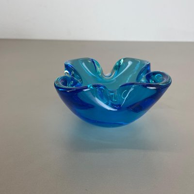 Light Blue Murano Glass Bowl or Ashtray, Italy, 1970s-QZ-1146315