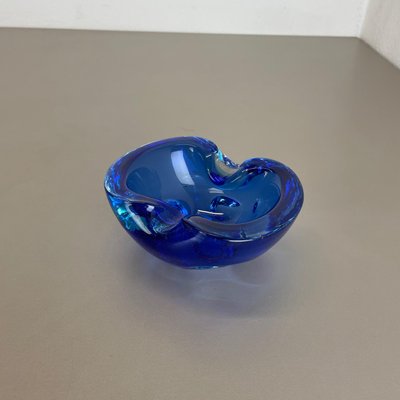 Light Blue Murano Glass Bowl or Ashtray, Italy, 1970s-QZ-1448600